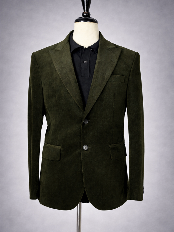 Forest Velvet Blazer