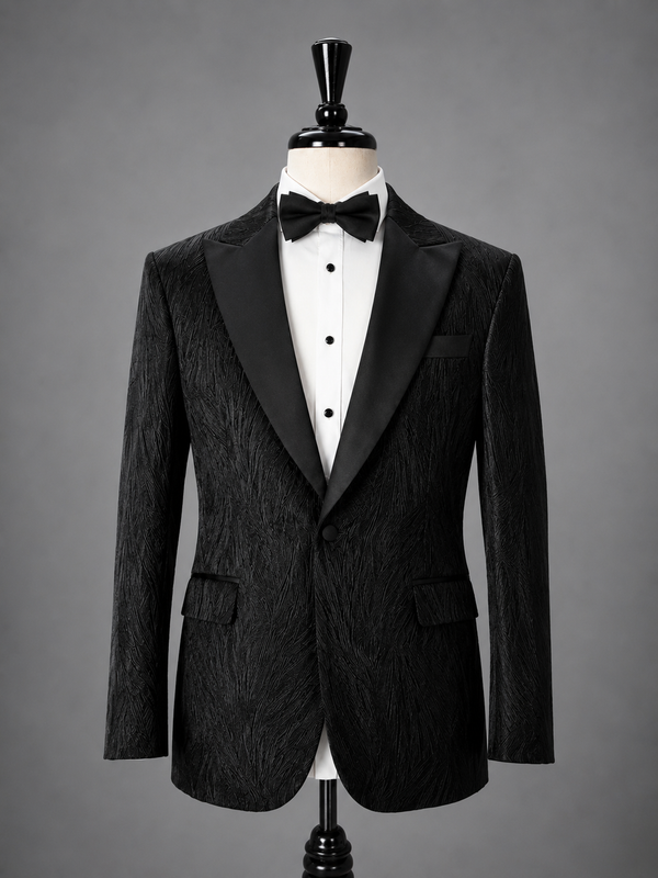 Noir Jacquard Tuxedo