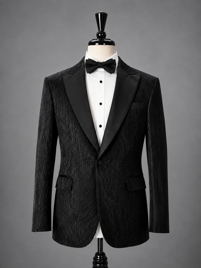 Noir Jacquard Tuxedo
