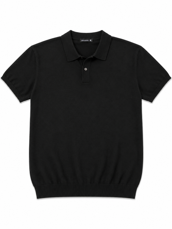 Black Minimal Polo