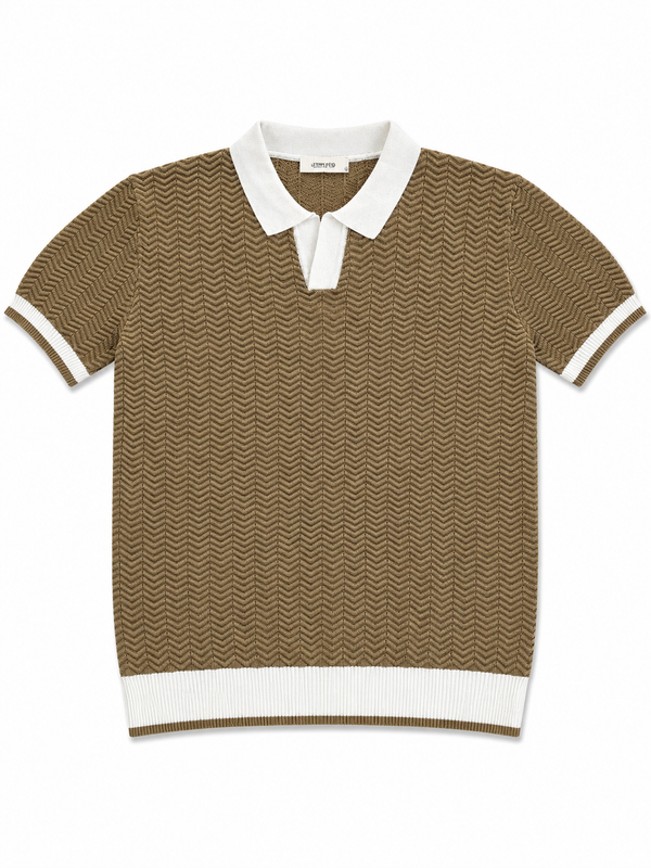 Herringbone Open Polo