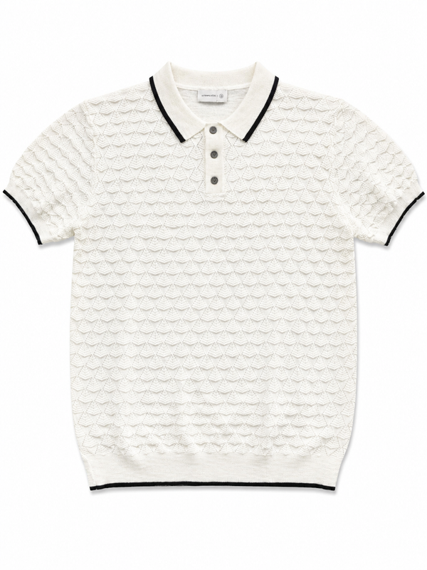 White Noir Polo
