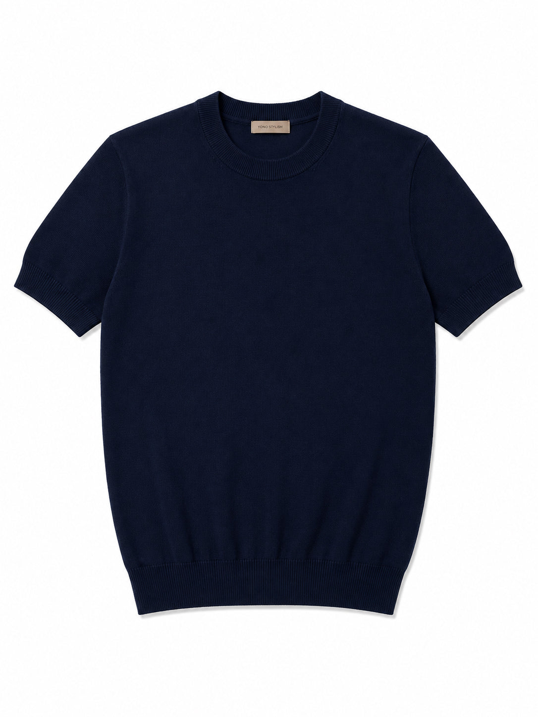 Portofino Crewneck Knit Tee - Navy