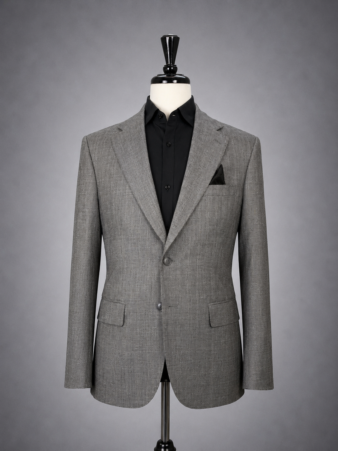 Silver Herringbone Suit