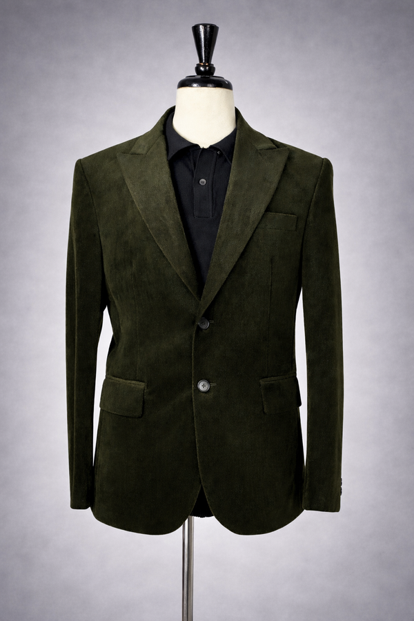 Forest Velvet Blazer