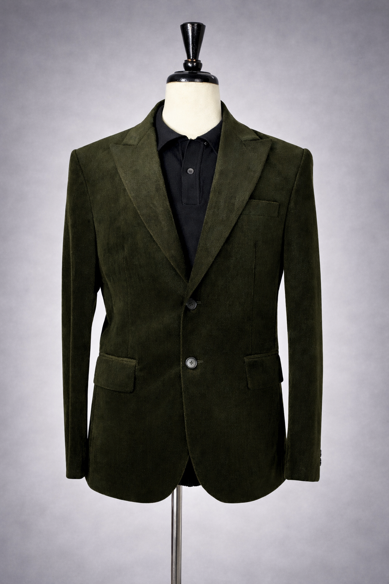 Forest Velvet Blazer