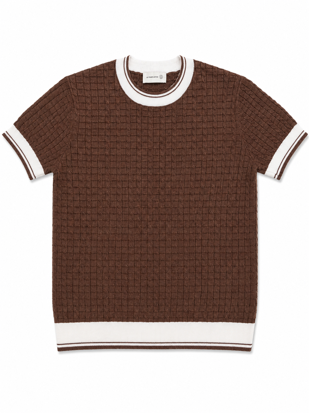 Walnut Waffle Knit Tee