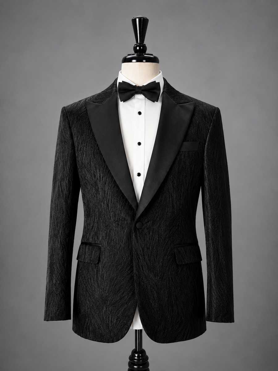 Noir Jacquard Tuxedo