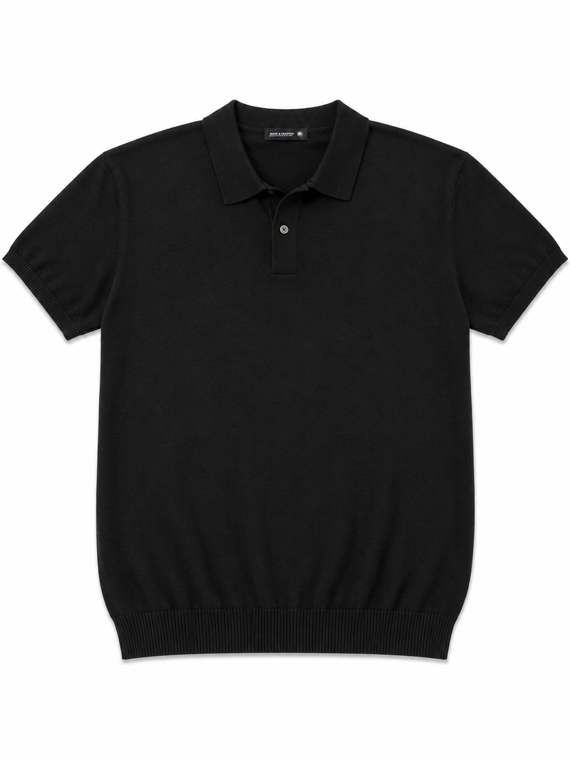 Black Minimal Polo