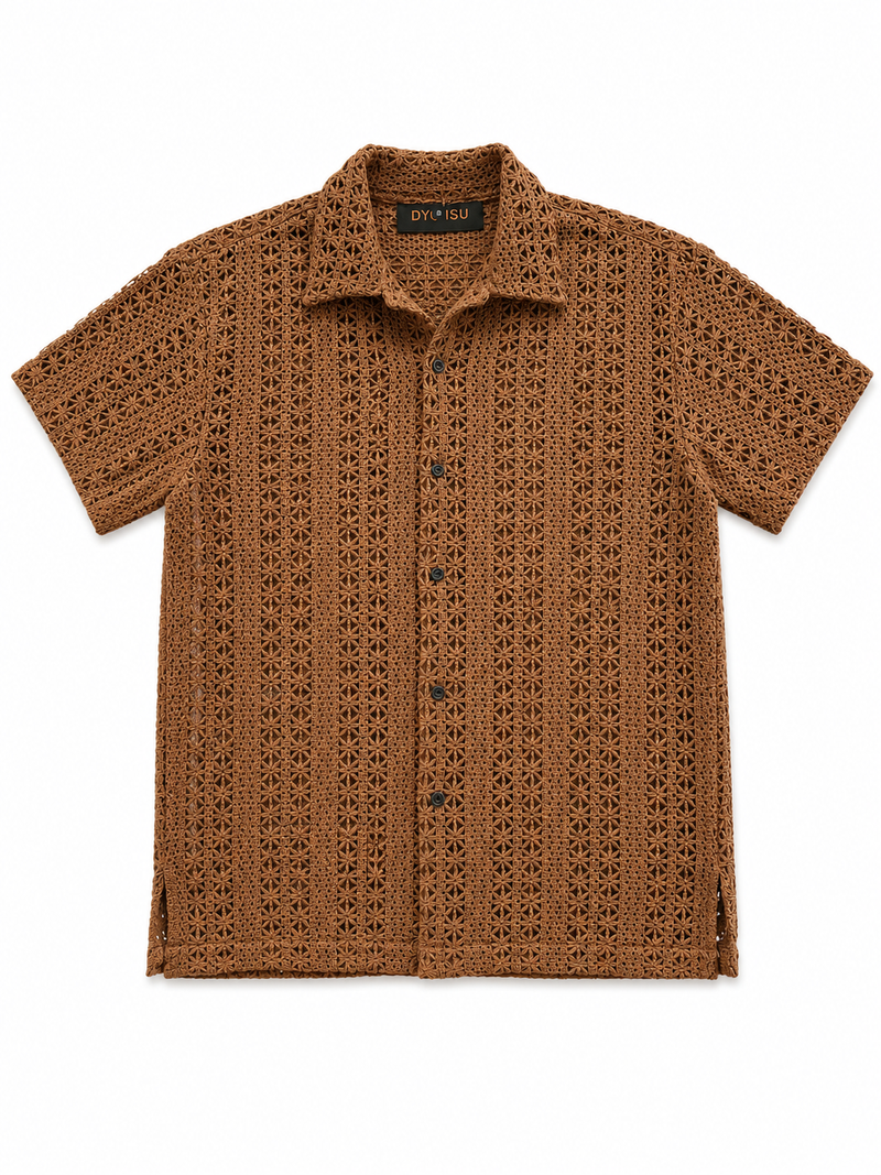 Caramel Crochet Shirt
