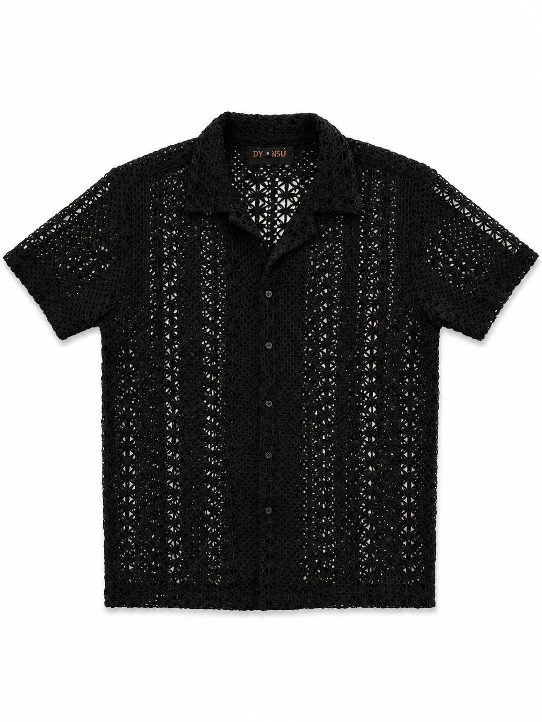 Noir Crochet Shirt