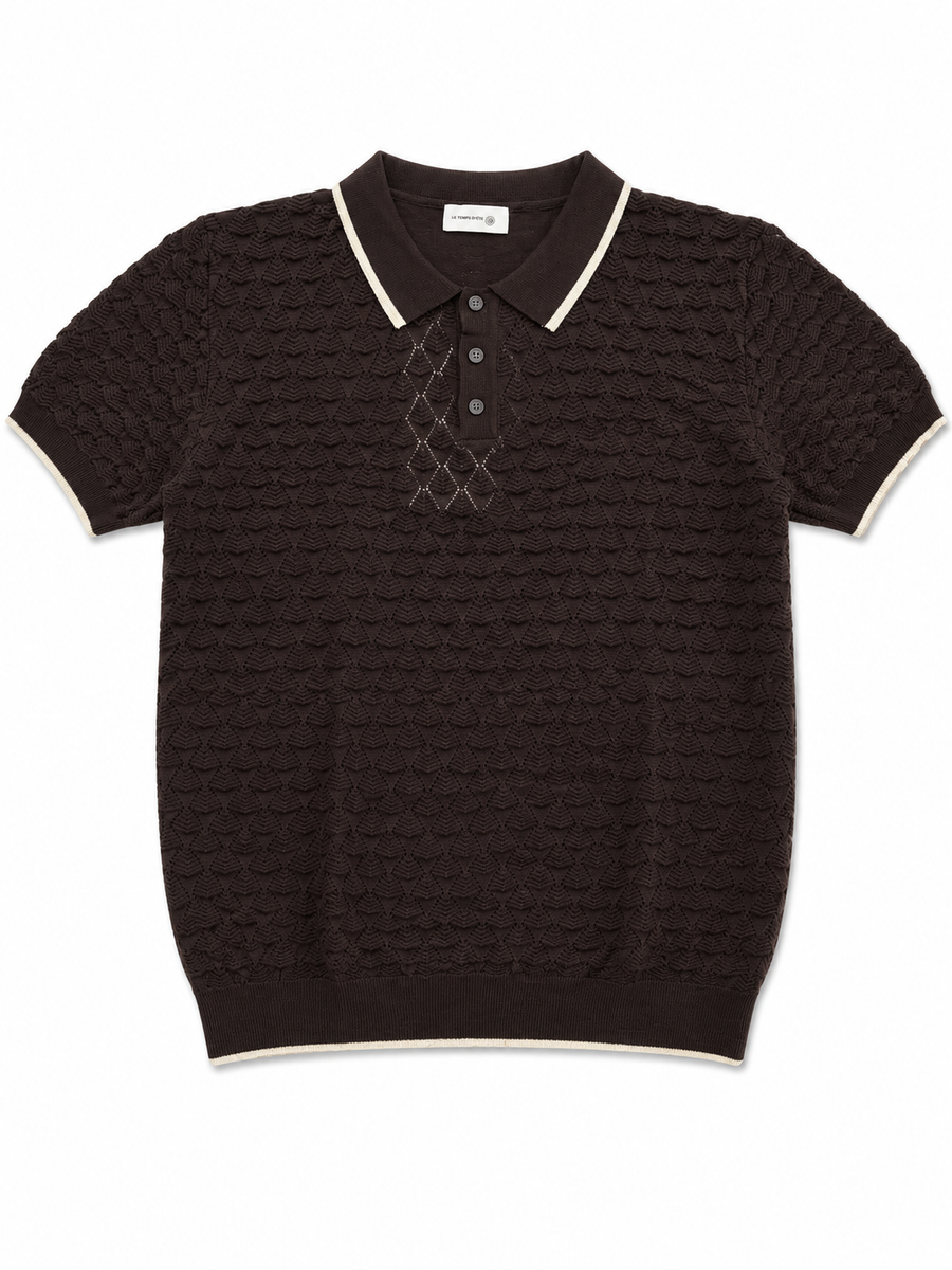 Espresso Tipped Polo