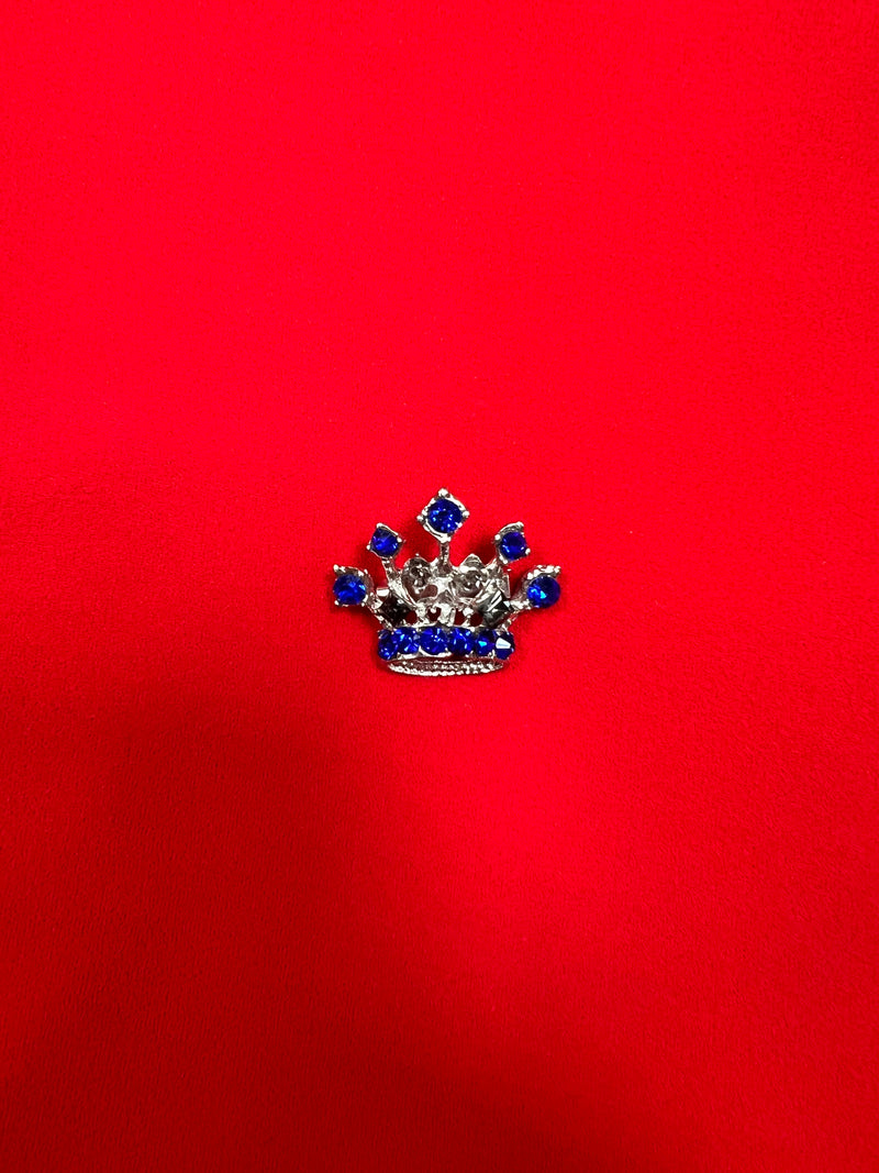 Crown Pin - Blue