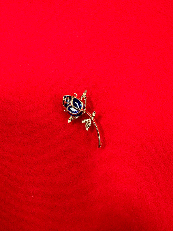 Flower Pin - Blue