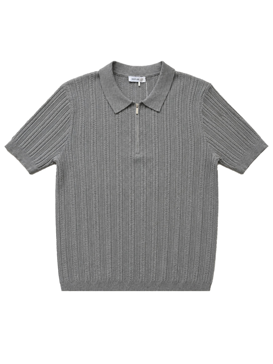 Slate Zip Polo