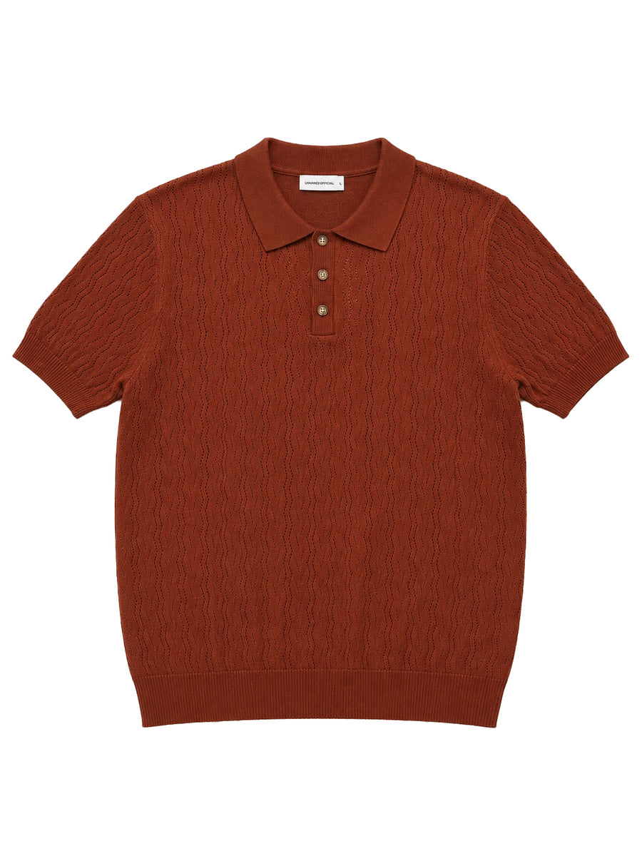 Terra Cotta Knit Polo