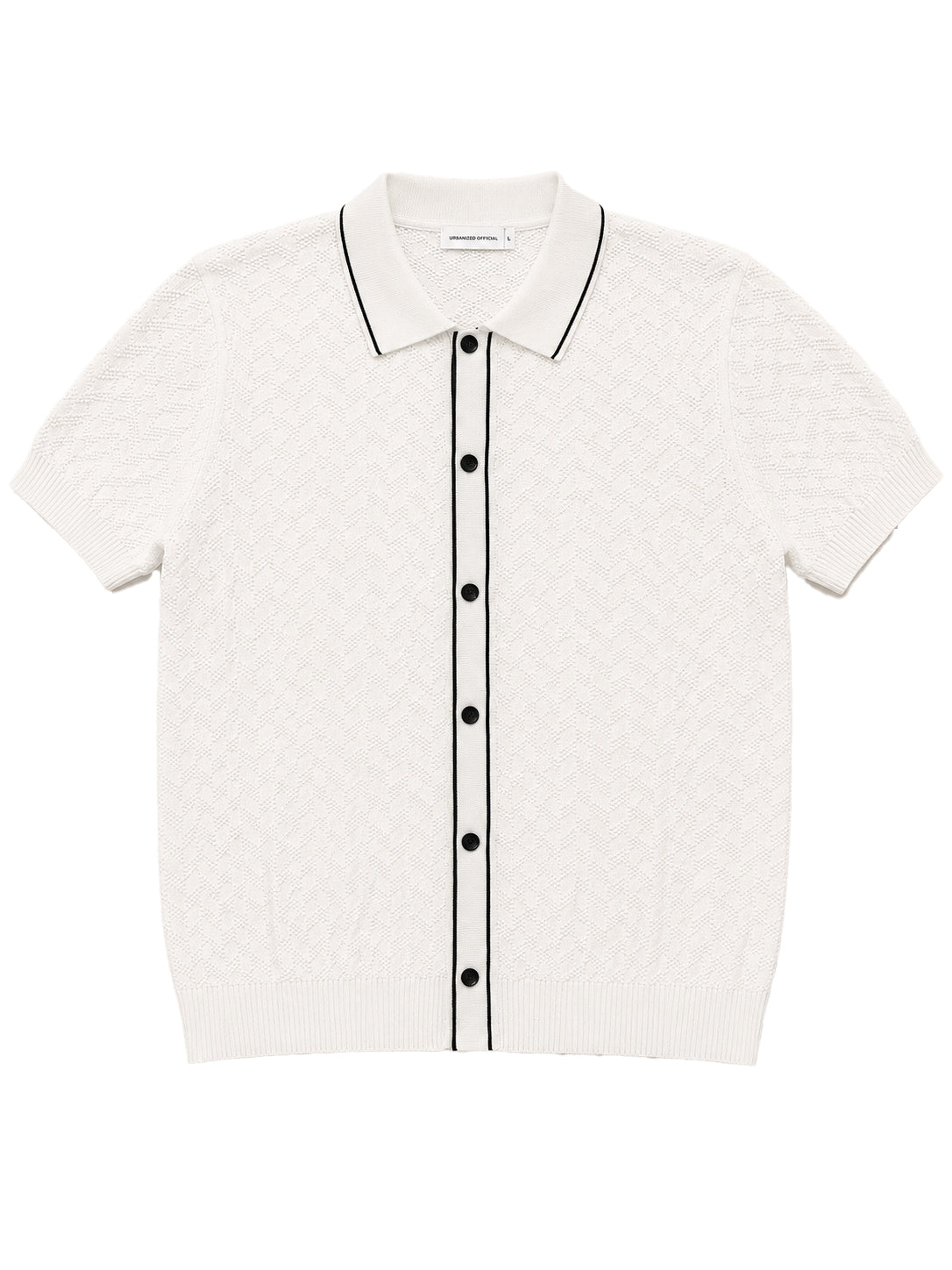 White Monogram Polo