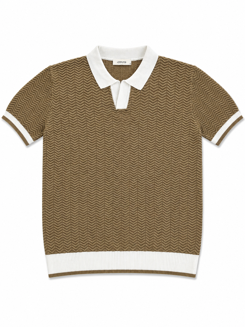 Herringbone Open Polo