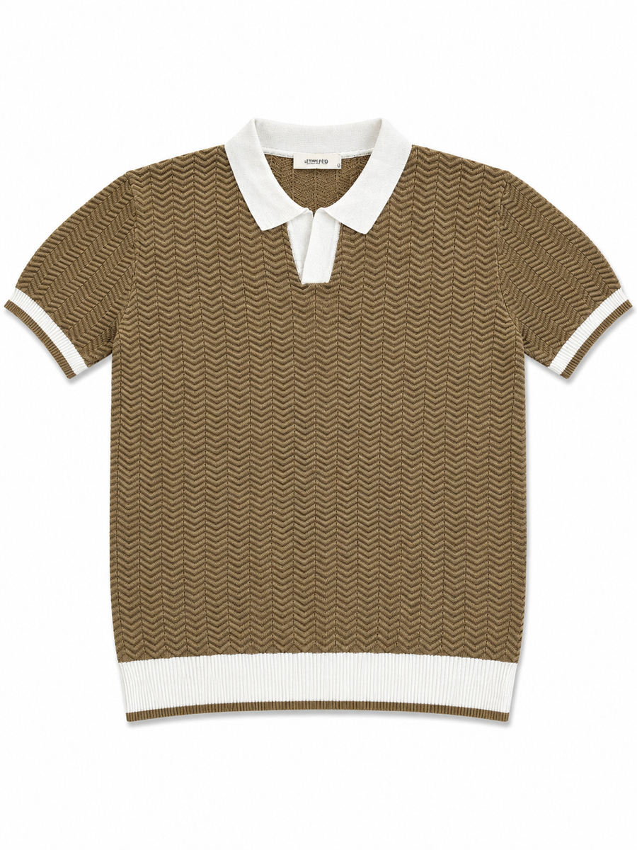 Herringbone Open Polo