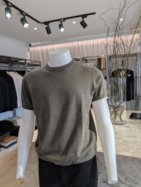 Crew Neck Polo - Green