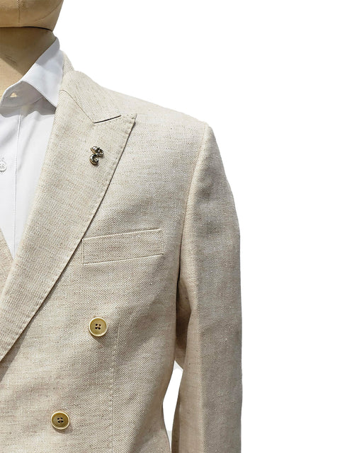 Arvien Blazer - Light Brown Linen